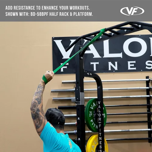 Miniatura 6 de Valor Fitness Bandas de resistencia PRB para dominadas, prensas de banco, sentadillas, peso muerto y más, tallas XS-XXL