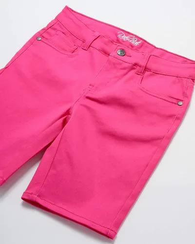 Miniatura 3 de Real Love Pantalones cortos para niña - Bermudas de sarga súper elásticas (paquete de 2)