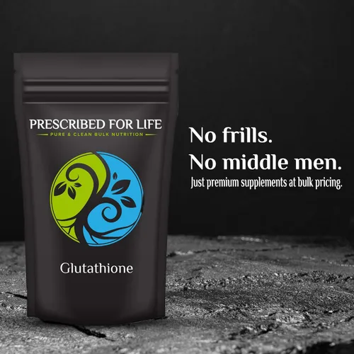Miniatura 6 de Prescribed For Life L Glutatión en polvo, glutatión reducido puro, tripéptido de aminoácidos glicina, glutamina y cisteína, suplemento antioxidante