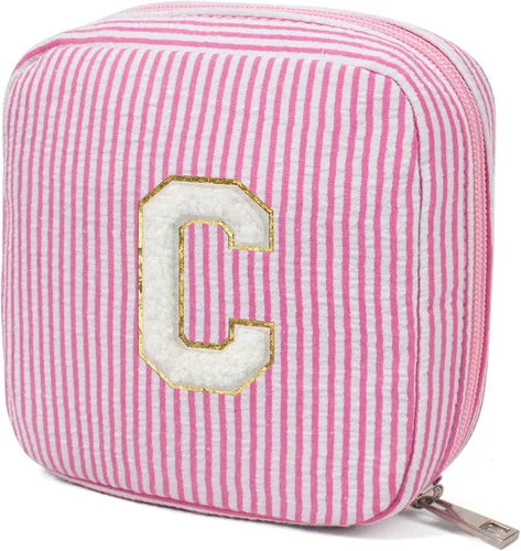 Miniatura 13 de KOTORA Bolsa de Maquillaje Inicial, Bolsa de Viaje de Artículos de Aseo, Bolsa de Maquillaje Transparente, Bolsas de Cosméticos Organizadoras