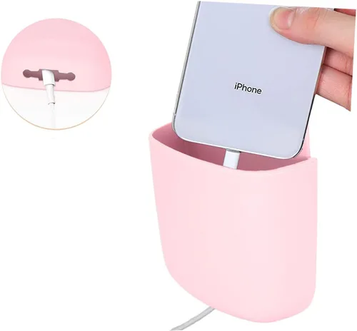 Miniatura 5 de Soporte para control remoto de pared, caja de almacenamiento adhesiva para montaje en pared, organizador de teléfono de pared, soporte