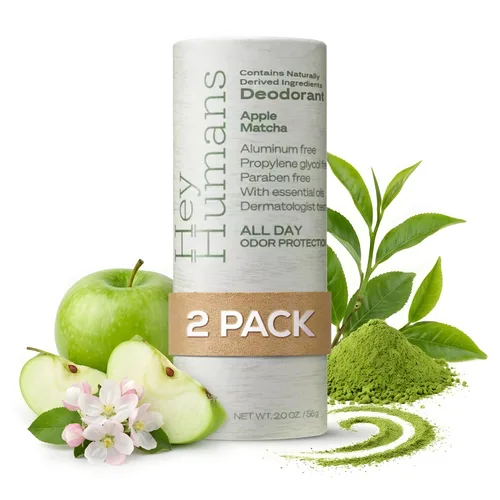 Miniatura 30 de Hey Humans Desodorante, desodorante sin aluminio para mujeres y hombres, contiene ingredientes de origen natural, control de olores todo el día