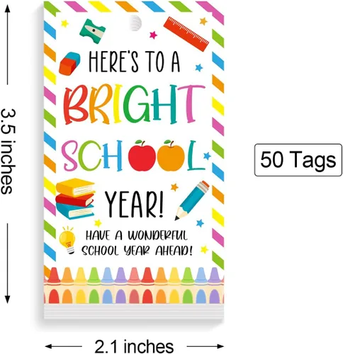 Miniatura 2 de Etiquetas divertidas para bolsas de regalo de regreso a clases, divertidas etiquetas de regalo para el primer día de escuela, etiquetas de regalo