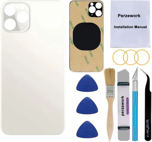 Miniatura 8 de Reemplazo de cristal trasero OEM para iPhone 11 Pro Max de 6.5 pulgadas con kit de herramientas de reparación y adhesivo preinstalado (dorado)