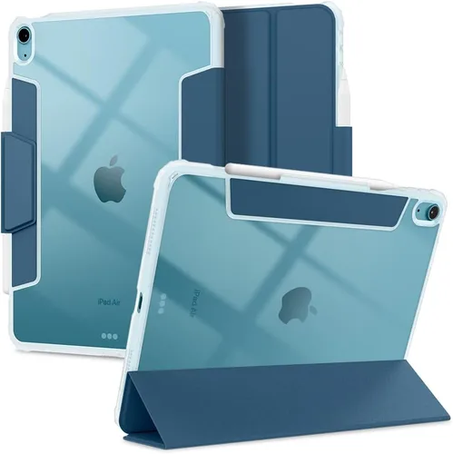 Miniatura 21 de Spigen Funda para iPad 10.2, iPad de 9ª/8ª/7ª generación (2021/2020/2019), Ultra Hybrid Pro con parte trasera transparente y soporte para lápices