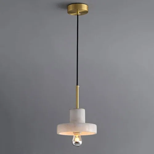 Miniatura 6 de Lámpara colgante moderna para isla de cocina, lámparas nórdicas de latón para comedor, lámpara de suspensión de mármol con enchufes E27/E26, luces
