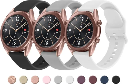 Meliya Correa para Samsung Galaxy Watch 3 bandas 1.614 in mujeres hombres, 0.787 in suave TPU correa deportiva correa de repuesto para Galaxy Watch
