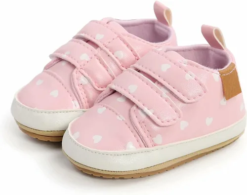 Miniatura 4 de GAISUMMI Zapatos para bebés niños y niñas, tenis de piel sintética para recién nacidos, suela de goma antideslizante, unisex, para niños pequeños