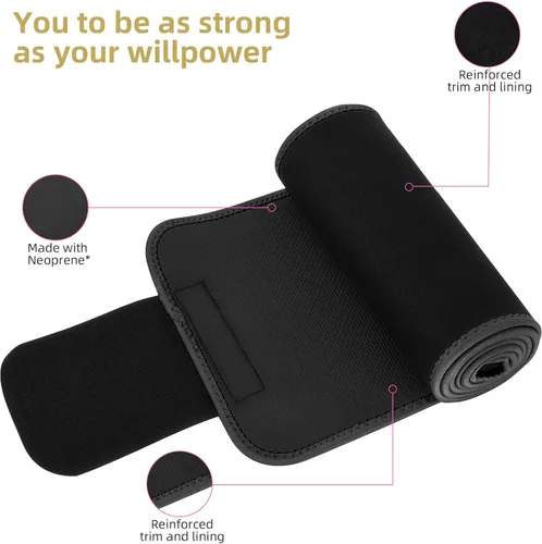 Miniatura 3 de ZPP Entrenador de cintura para mujeres y hombres, banda de sudor de neopreno, cinturón reductor de cintura adelgazante para entrenamiento