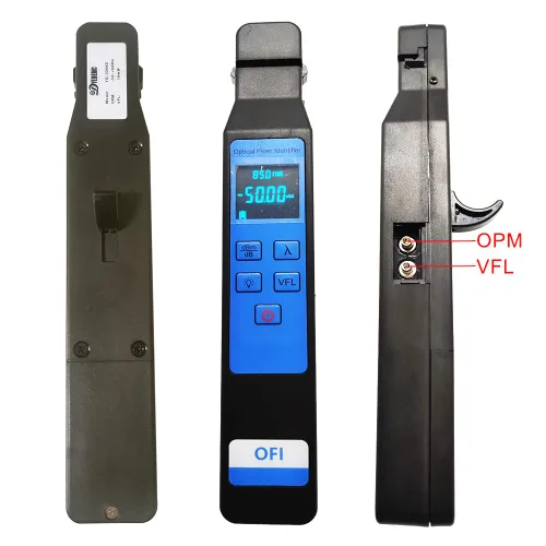 Miniatura 3 de Identificador de fibra óptica en vivo con respuesta de onda 800-1700nm, VFL incorporado y funciones de medidor de potencia óptica OPM, herramienta