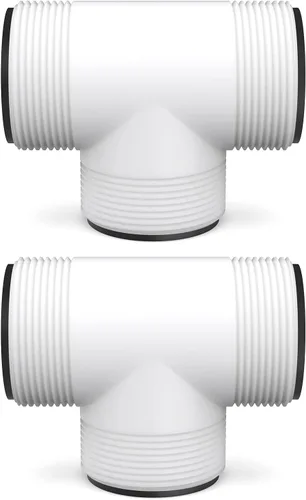 Reemplazo del conector T de manguera de piscina de 1.5 pulgadas para Intex & Coleman sobre el suelo, se adapta a bombas de filtro, generadores de