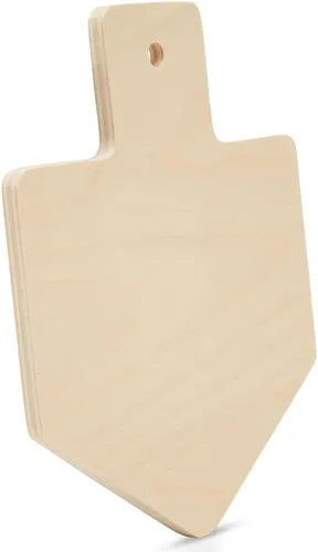 Miniatura 2 de Adorno pequeño de madera Dreidel de 6 x 5 pulgadas, paquete de 3 recortes de madera de Hanukkah sin terminar para manualidades y decoraciones