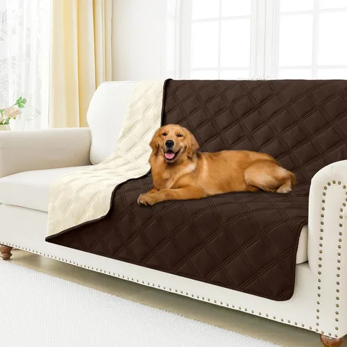Miniatura 58 de Smiry Funda Impermeable para Cama de Perro, Manta Suave Reversible para Mascotas, Lavable a Prueba de Fugas para Gatos y Perros, Funda para Sofá