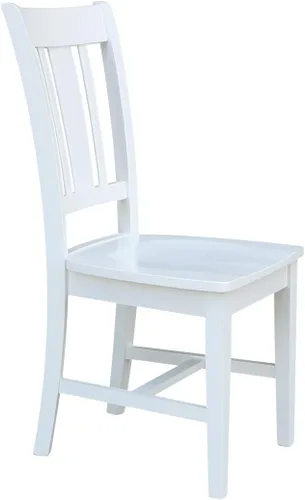Miniatura 6 de International Concepts - Juego de dos sillas de comedor San Remo Splatback, color blanco