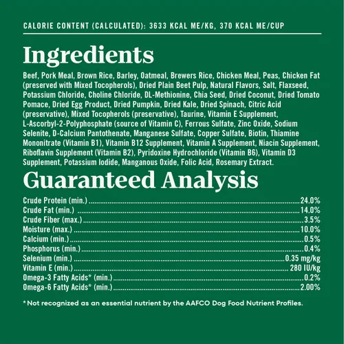 Miniatura 6 de Nutro Natural Choice - Alimento seco para perros, comida para perros adultos, receta de carne seca y arroz integral, 12 libras.