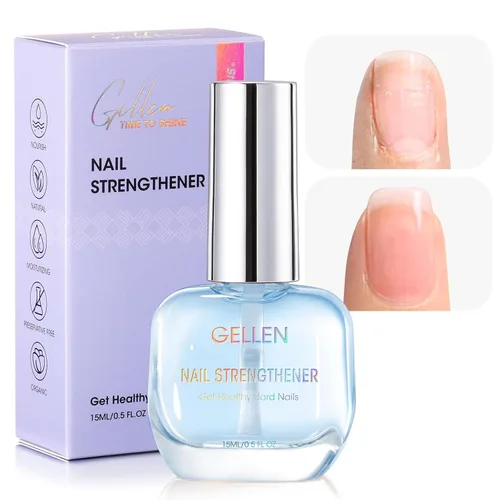 GELLEN Fortalecedor de uñas con aroma a océano, suero de crecimiento de reparación de uñas Pro Care 8 en 1 para uñas finas y dañadas, acabado claro