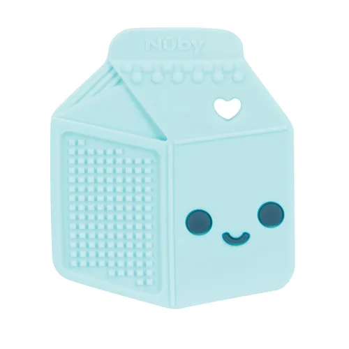 Miniatura 6 de Nuby Mordedor de silicona para bebés con chispas de chocolate y leche para la dentición, alivia las encías doloridas, más de 3 meses