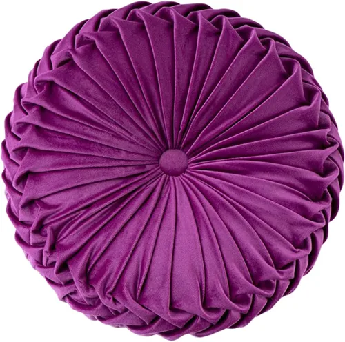 Miniatura 18 de HLOVME Cojín Decorativo para Sofá de Calabaza 3D Redondo de Terciopelo para Sofá Cama Silla Suelo 15"X15", Naranja Oscuro