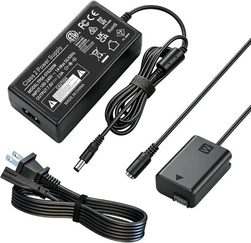Batería ficticia NP-FW50 para Sony ZV-E10, A6400, AC-PW20, kit de adaptador de corriente continua, para cámaras Sony A6000 A6100 A6300 A6500 A5100