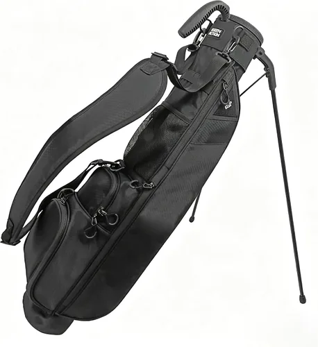 Sunday Golf Bag with Strap & Stand, Lightweight Golf Stand Bags with Two-Way Divider/Cooler Pocket, Golf Club Bags Holds 5-6 Clubs for Driving