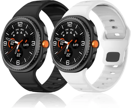 Miniatura 7 de Correa resistente sin huecos para Samsung Galaxy Watch Band 8 1.732 in 1.575 in/Galaxy Watch 8 Classic Band 1.811 in, correa deportiva de silicona