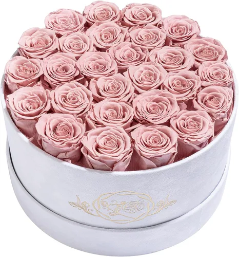 Miniatura 43 de Prifroti 17 flores en una caja de gamuza de lujo, regalos de cumpleaños para mujeres, flores preservadas, regalo de rosas para el día de la madre