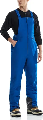 TSLA - Overol de invierno para hombre, diseño impermeable con aislamiento térmico, tejido antidesgarros y resistentes al viento, para nieve, esquí y