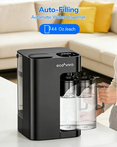 Miniatura 3 de Mate 3 - Filtro de agua de ósmosis inversa para encimera, 3:1 de pura para drenar, jarra inteligente de autollenado de 44 onzas, purificador de agua