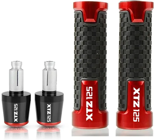 Miniatura 5 de Motocicleta para Yamaha XTZ 125 XTZ125 2014 2015 Accesorios de motocicleta Agarraderas Manillar Bar Sets Agarraderas Grip Extremos Plug 7/8 '' 0.866