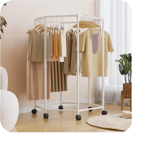 Estante de lavandería para secar al aire, estante de secado de ropa portátil, organizador de ropa, secadora de ropa sucia, armario abierto, uso en