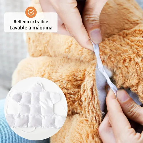 Miniatura 6 de Animal de peluche con peso para la ansiedad, calmante y reconfortante, 5 libras, perezoso de peluche con peso, animales de peluche para adultos