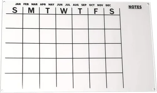Miniatura 2 de Calendario acrílico de borrado en seco - 10 x 16.25 pulgadas