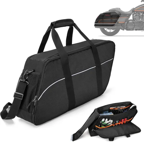 HODRANT Forros para alforjas, organizador de alforja de viaje para motocicleta compatible con Harley Davidson 1993-2022 Touring Road Glide/Street