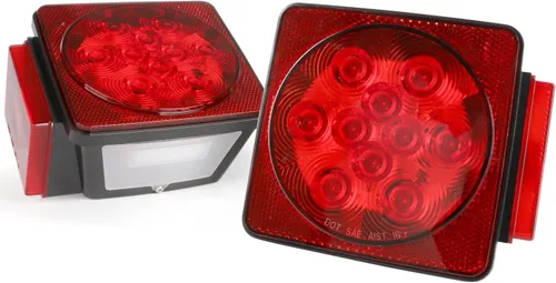 Miniatura 12 de MAXXHAUL 50570 - 10 luces LED de 3/4 pulgadas redondas de espacio libre y marcador lateral ámbar para caravanas de 12 V CC, remolques, caravanas