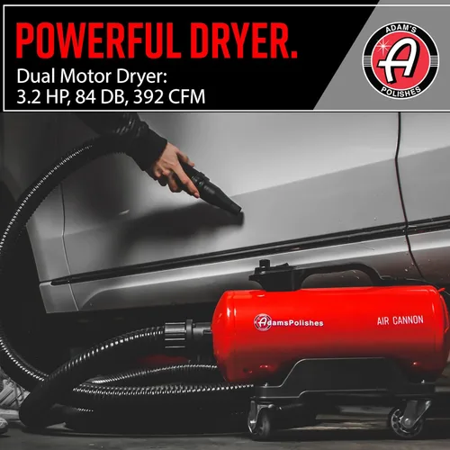 Miniatura 3 de Adam's Polishes Air Cannon Secador Soplador para Automóvil - Potente Detallado Secadores Filtrados, Sopladores y Cuchillas Más Seguros que Toalla