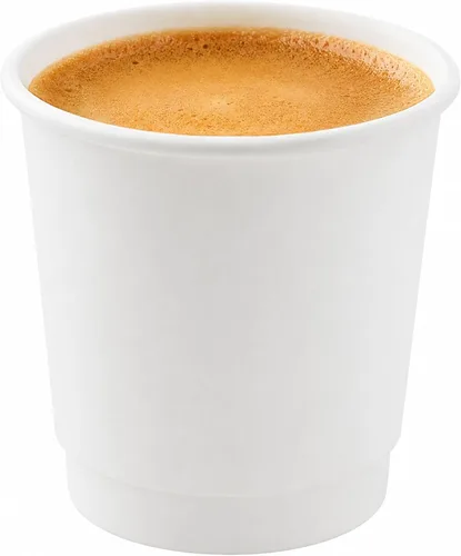 Miniatura 63 de Restaurantware Tazas de café de papel de 4 onzas, 25 tazas de papel desechables de doble pared, a prueba de fugas, reciclables, tazas calientes