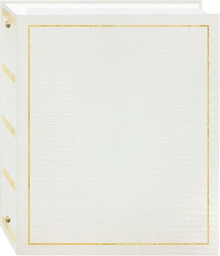 Miniatura 7 de álbumes de fotos de 100 páginas Pioneer. Cobertura de polipiel con estampado dorado. Album magnético de 3 anillos.