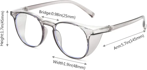 Miniatura 6 de 2 pares de gafas de seguridad anti niebla, gafas de protección azul, bloqueo de luz azul para hombres mujeres