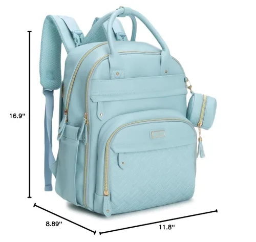 Miniatura 41 de BabbleRoo - Mochila para pañales - Bolso de viaje con artículos esenciales para bebés - Mochila multifunción resistente al agua, bolso de viaje