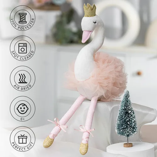 Miniatura 2 de Juguetes de Peluche Animales de Peluche Cisne de Ballet para Niñas de 12 Pulgadas de Altura, Animales de Peluche para Niños
