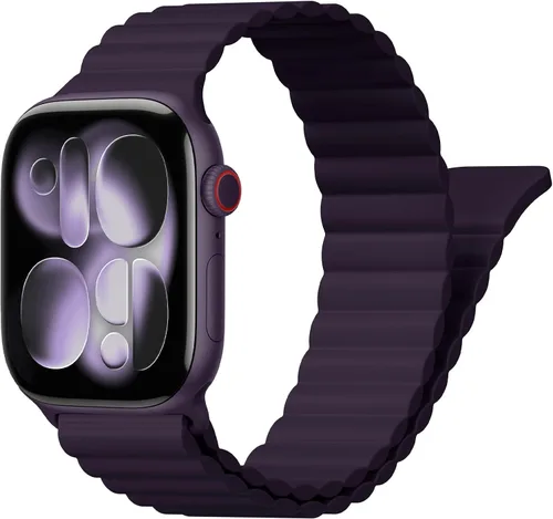 Miniatura 22 de BXUXOHS - Bandas deportivas magnéticas para Apple Watch de 40mm, 38mm, 41mm, 42mm, 44mm, 45mm, 46mm, iWatch para mujeres y hombres, correa