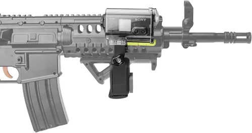 Miniatura 5 de Aleación de aluminio de alta precisión universal 2 en 1 pistola de cámara de acción Ballesta Picatinny Rail Clamp Mount Adaptador para Airsoft Caza