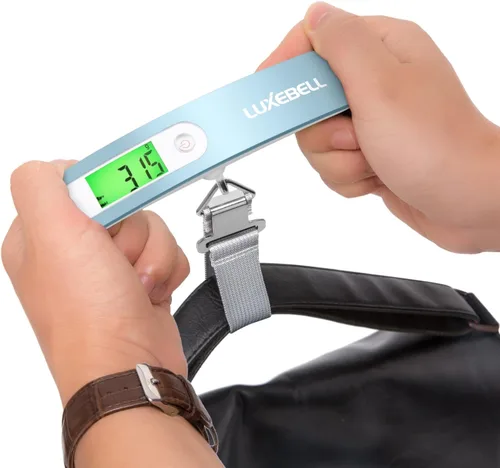 Miniatura 8 de Balanza digital de equipaje de regalo para maleta de viajero Balanza de peso de mano 110lbs