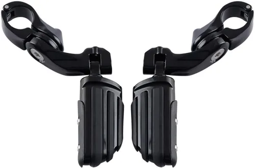 Miniatura 22 de TCMT Estribo corto de montaje en ángulo para carretera de 1 1/4 pulgadas para Harley Touring Road King Street Glide Road Glide Electra Glide Softail