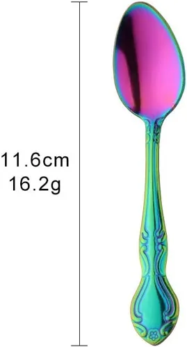 Miniatura 2 de Juego de 12 cucharas de café, mini cucharas de café, cucharas de espresso de acero inoxidable, cucharas pequeñas para postre, té, aperitivo, 4.6