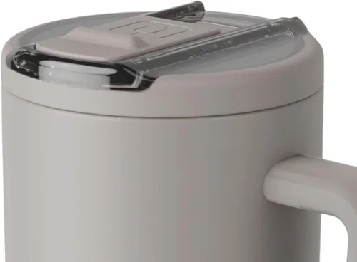 Miniatura 50 de BrüMate Era Flip - Vaso de 30 onzas con tapa con pajilla cubierta 100 % a prueba de fugas, popote higiénico cubierto, botella de agua de acero