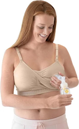 Miniatura 2 de Kindred Bravely Paquete de 2 brasieres de bombeo manos libres (beige y rosa, XL)