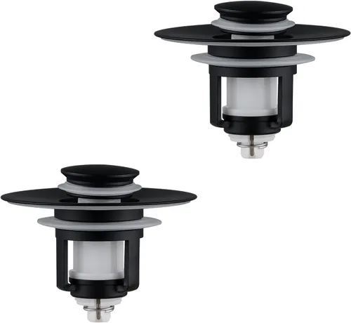 Miniatura 12 de Tapón de Drenaje para Lavabo de Baño, Colador Tapón de Drenaje Emergente 2 en 1 para Orificios de Drenaje de Lavabo de 1.06"-1.65", Tapón de Lavabo