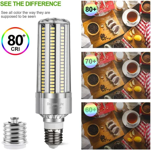 Miniatura 4 de DragonLight Bombilla LED de maíz de 50 W (equivalente a 350 vatios) E26/E39 Lámpara LED con base de Mogul grande 6000K Luz diurna 6,000 LM