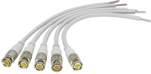 Miniatura 7 de Cable de extensión BNC de video BNC a cable desnudo, conector de extremo abierto, cable de extensión B-N-C, cable de cola macho para vigilancia
